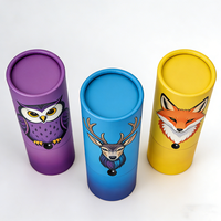 Tubes en carton kraft de qualité alimentaire, vides, personnalisables, avec fermeture à sécurité enfant, vente en gros