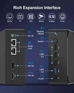 OEM <span class=keywords><strong>NUC</strong></span> โปรเซสเซอร์รุ่นที่ 12 N100 มินิพีซี แรม 8GB พอร์ต M.2 NVME SSD รองรับจอภาพคู่ HD+DP คอมพิวเตอร์ตั้งโต๊ะระบบปฏิบัติการ Win11 - Product Image 4