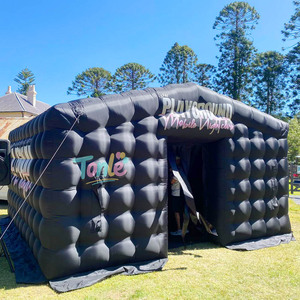 Nhà Máy Giá xách tay Đảng <span class=keywords><strong>Cube</strong></span> sân sau <span class=keywords><strong>Inflatable</strong></span> hộp đêm với đèn <span class=keywords><strong>Inflatable</strong></span> Disco lều - Product Image 6