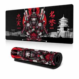 FX Japanese Samurai Mouse <b>Pad</b> Thickened Enlarged Gaming Desk Mat with Stitched Edge Office Computer Accessories OEM/ODM Service - Product Image 1