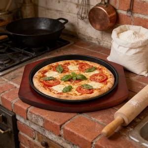 Factory Direct Supply Cast Iron <strong>Grill</strong> <strong>Pan</strong> Easy Clean Street Steak Western Cuisine Iron Plate Gas Induction Cooker Commercial - Product Image 4