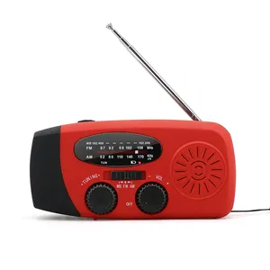 야외 캠핑 생존 키트 양질 최고 가격 미니 휴대용 AM FM NOAA 핸드 크랭크 태양열 비상 라디오