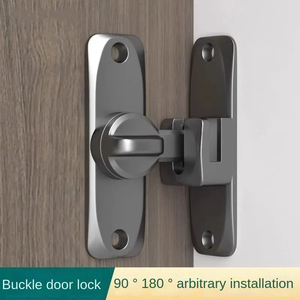 Cerradura para Muebles, Pestillo Deslizante Abatible de 90/180 Grados, Aleación de Zinc, Antirrobo, Desbloqueo con Tarjeta, para Cocina, Seguridad del Hogar - Product Image 4