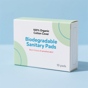 100% pamuk tek kullanımlık <span class=keywords><strong>Menstrual</strong></span> ped yumuşak nefes bakım temizlik peçeteleri kadınlar için toptan kadınsı hijyen üst levha - Product Image 6