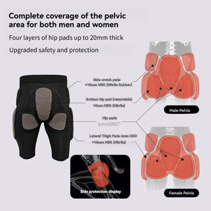 Venta al por mayor esquí en hielo Snowboard pantalones protectores trasero acolchado cadera almohadilla anticolisión elástico Deporte Pantalones cortos medias - Product Image 3