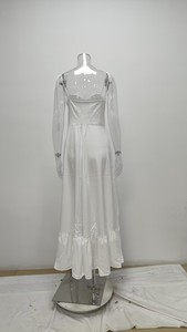Robe longue <span class=keywords><strong>grande</strong></span> <span class=keywords><strong>taille</strong></span> à licou sans manches avec laçage, élégante robe de soirée d'été pour femme - Product Image 5