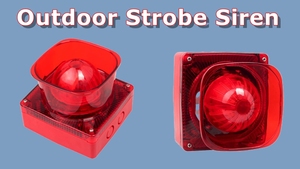 Alarme double extérieure résistante aux intempéries Alarmalarma De Incendiosfire Alarm Detector 130Db Fire Alarm Sistm Safe Sound Piezo Alarm Siren - Product Image 6