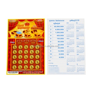 Tarjeta de Lotería Personalizada a Prueba de Manipulación con Núcleo Negro Instantáneo, Venta al por Mayor - Product Image 1