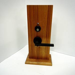 Juego de Cilindros para Manija de Puerta Negra, Diseño Minimalista con Orificio Oculto para Llave, para Cerradura de Embutir en Habitaciones de Hoteles de Lujo - Product Image 6