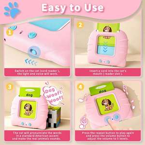 Montessorie Juegos Didácticos <span class=keywords><strong>Juguetes</strong></span> Autismo Terapia Sensorial Bebé Tarjetas Flash Aprendizaje Audible Flashcards para Niños - Product Image 5