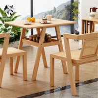 Vente directe d'usine, prix le plus bas, personnalisation possible, stock important, prêt à être expédié, table à manger, nouveau design, meubles pour la maison, table à manger carrée en bois.