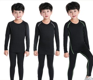 Yoga Gym Fitness Clothing Set Kids <strong>Boys</strong> Sportswear Quick Dry Workout <strong>Leggings</strong> Top <strong>Sport</strong> Clothes Training Compression Tights Yoga - Product Image 1