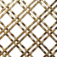 304 316 316L Décoratif Poudre Enduit En Acier Inoxydable Architectural Or Bronze Décoratif Métal Armure Maille Intérieur Chambre Partition