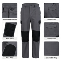 Pantalons de travail en gros, confortables, résistants, de protection, avec genouillères renforcées, fournis par l'usine
