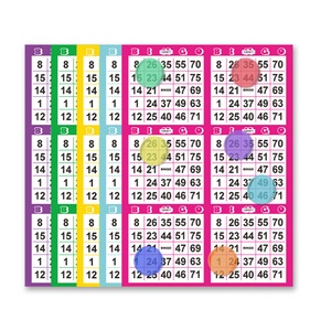 Bingo Card Manufacturer Customized Design Fast Printing High-Quality Paper <b>Sheet</b> - Product Image 1