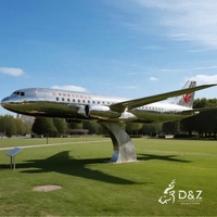 Monument d'aviation d'entreprise - Sculpture personnalisée d'avion de passagers pour les campus d'entreprises