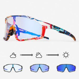 <span class=keywords><strong>KAPVOE</strong></span>-<span class=keywords><strong>Gafas</strong></span> de Sol para ciclismo, lentes <span class=keywords><strong>fotocromáticas</strong></span>, protección ocular, azul y rojo, para interior y exterior, 2025 - Product Image 2