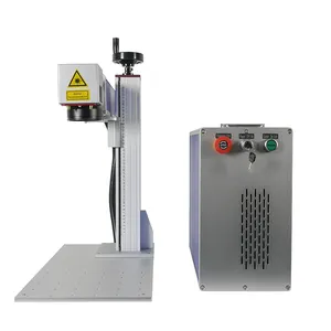 20 W 100 W Mini-Rotations-Bearbeitung Laser-Medaillen Hundemarken Graviermaschine tragbare Faserlaser-Markierungsmaschine