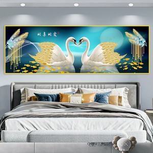 Pintura de Pared Decorativa para el Hogar con LED, Impresión HD Personalizada al por Mayor, Pintura de Porcelana de Cristal, Cuadros para Cabecera, Cuadros de Cisne para Sofá - Product Image 6