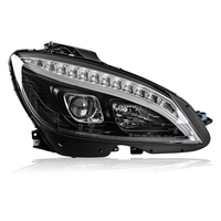 Phares LED modifiés pour Mercedes-Benz Classe C W204 2007-2011 0 Phare LED DRL Clignotant Feux de route 12V
