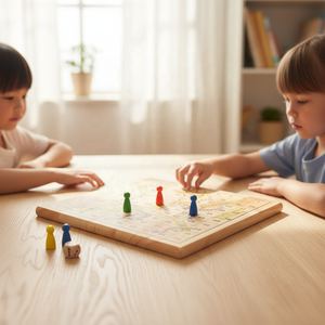 Gioco da Tavolo 2 in 1 per Bambini: Serpente e Scacchi in Legno, Gioco Educativo Interattivo per Famiglie e Prima Infanzia - Product Image 2