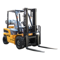 Chariot élévateur GPL de 3 tonnes approuvé par l'EPA avec moteur Nissan K25 du Japon, certifié CE, chariot élévateur à essence/propane de 3000 kg à vendre