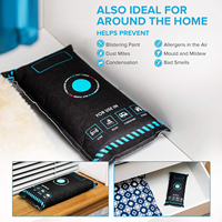 Nouveau sac de déshumidificateur réutilisable pour voiture sèche Van Home Gel de silice Absorbeur d'humidité Indicateur de changement de couleur avec tampon antidérapant