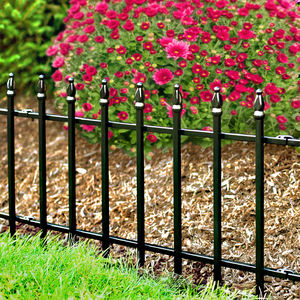 Barrera de césped para el hogar con revestimiento negro, borde decorativo para jardín, decoración de valla, ribete para macizos de <span class=keywords><strong>flores</strong></span> - Product Image 3