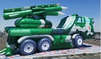 Lanceur de fusées gonflable géant, modèle de véhicule de missile gonflable à vendre