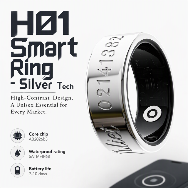 Premium Top Selling Smart Ring With Display and AI Health Tracker Monitor Blood Pressure Oxygen Heart Rate for Men and Women