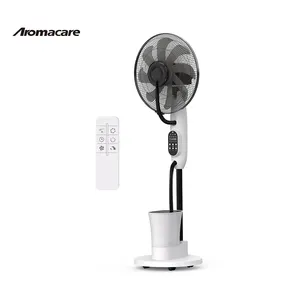 Aromacare 43cm Personal Indoor Standing Electric Fan With Mist Cooler DC Motor Air Water Mist Fan