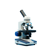 C-23 Student Science Microscope with Double-Layer Mechanical Platform LED Light Source Monocular Microscope
