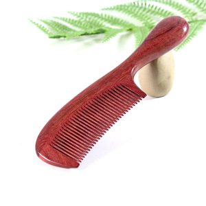 หวีไม้สีม่วง ไม้จันทน์ขนาดใหญ่ นวดจัดแต่งทรงผม ใช้ในบ้าน - Product Image 4