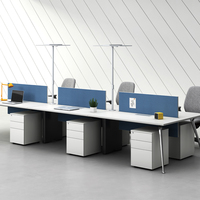 Système de poste de travail de cabine de bureau de centre d'appels modulaire