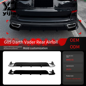 Yijia - Alerón Trasero Negro Estilo <span class=keywords><strong>Guerrero</strong></span> para BMW X5 G05 M Sport 2019+, Modificación <span class=keywords><strong>de</strong></span> la Parte Trasera - Product Image 3