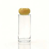 Bouteille diffuseur en verre cylindrique transparent blanc de haute qualité, vide, pour aromathérapie