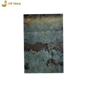 Ss201 304 Stainless Steel Decorative <b>Mirror</b> Etched Plate <b>Sheet</b> for Elevator Decoration - Product Image 1