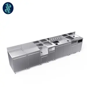 Professional Customization Cocktail Station Bar Counter Equipment Stainless Steel Portable Cocktail Bar Station