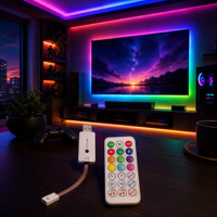 Controlador de Música LED USB SP620E, Control por Aplicación SPI, Control Remoto IR de 21 Teclas, 600 Píxeles, Salida con Cable DC5V, Regulador RGB, Micrófono Integrado