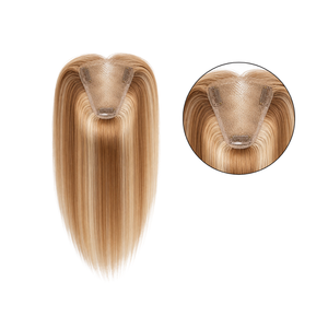 Venta al por mayor OEM de Topper de Cabello Vietnamita 100% Humano Virgen Remy, Topper de Cabello Liso Negro Natural con Base de Seda y Base de Encaje Personalizada - Product Image 2