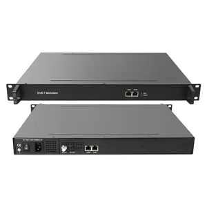 热卖DVB-T调制器512 * IP输入16个非相邻通道输出最大IP DVB-T VCT虚拟通道表dvb-c射频调制器