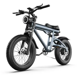 EU/미국 창고 EcoRider Ebike S18 20 인치 48V 20AH 전기 자전거 강력한 산악 먼지 자전거 팻 타이어 전기 자전거
