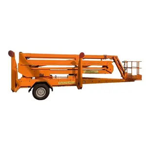 10M 14M 16M Elektrische Aanhangwagen Spin Sleepbare Gelede Giek Lift