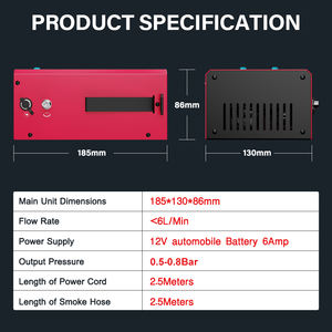 ANCEL-جهاز كاشف تسريب دخان السيارة, مولد دخان S1000 أداة كاشف تسريب دخان السيارة أداة تشخيص 12 فولت جهاز تشخيص جهد العادم - Product Image 5