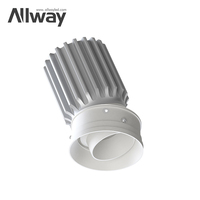 Projecteur encastré moderne IP44 en aluminium moulé sous pression, à angle réglable, pour hôtel, intérieur, 4W 7W 10W, projecteur LED COB anti-éblouissement