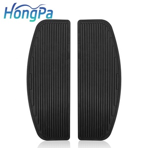 HONGPA Motorcycle Footboards Foot Pads Foot Board Pedals for Harley Touring Electra <strong>Glide</strong> FLHR Softail Fat Boy - Product Image 2