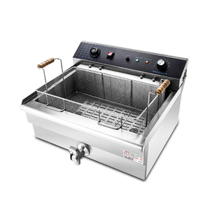 Friggitrice industriale a Gas/elettrica 20L Design a doppio cilindro per uso friggitrice - Product Image 2