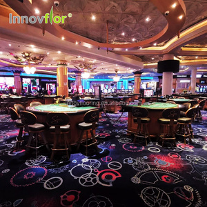 Diseño moderno y lujoso diseño Floral pared a pared Axminster alfombra del casino roja - Product Image 4