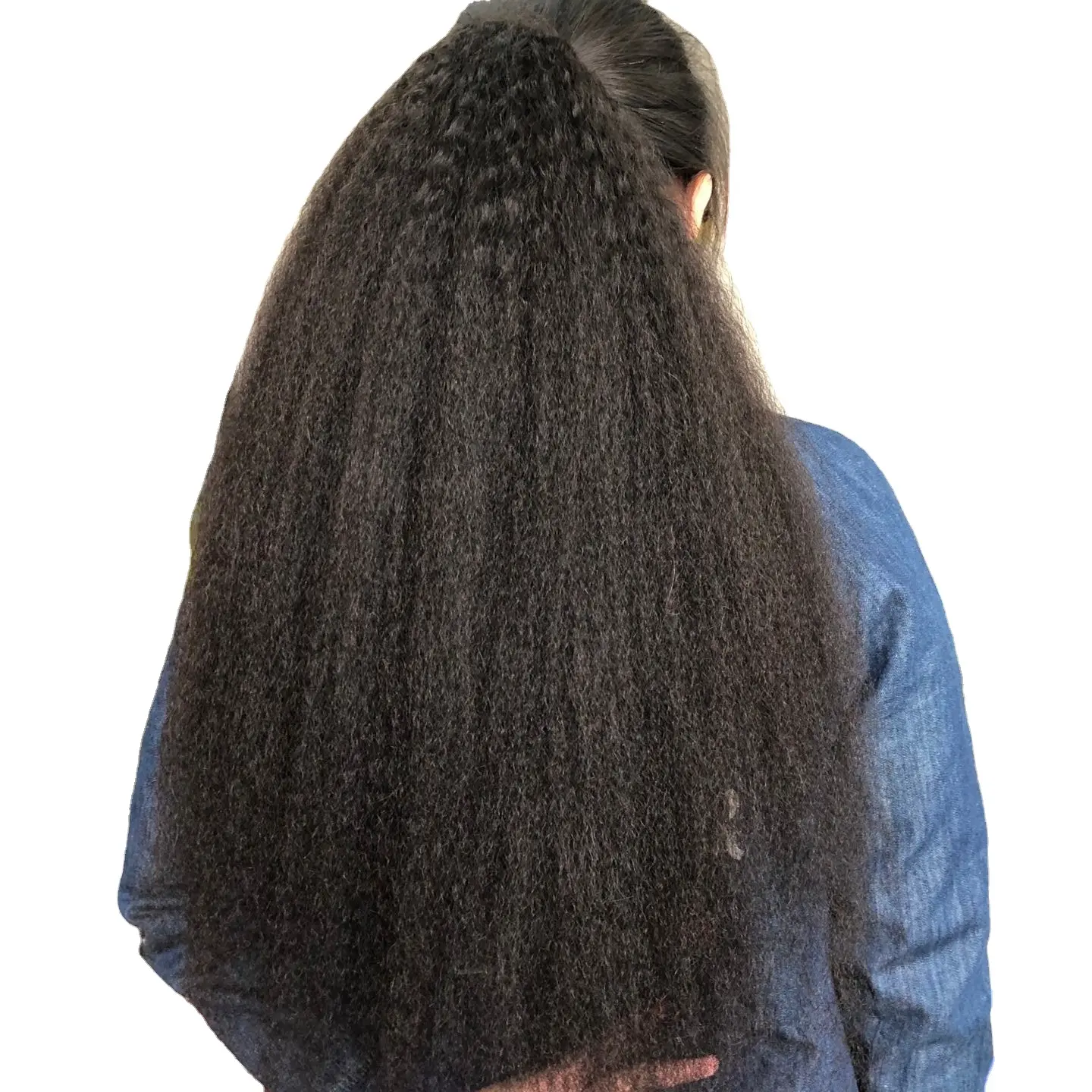 100% unprocessed brazilian remy virgin hair weave human hair drawstring ponytail hair extensions