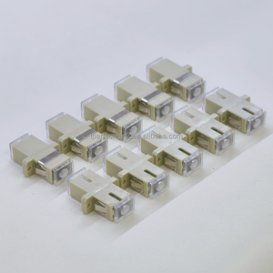 Adaptador de Fibra Óptica OM2 SC, Conector Hembra a Hembra Simplex, Plástico Multimodo, Acoplador de Cable Óptico SC-SC - Product Image 1